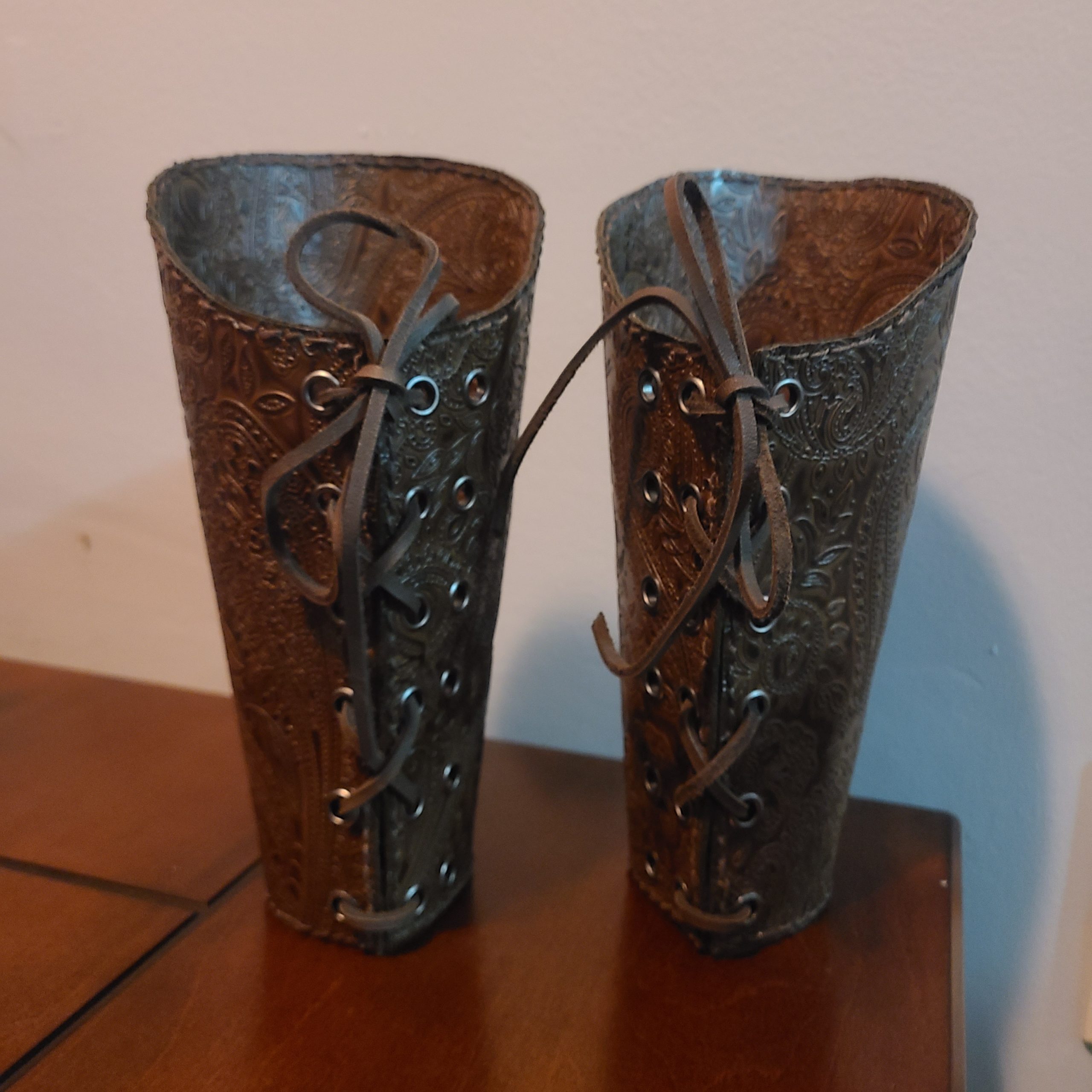 Vegan Leather Bracers